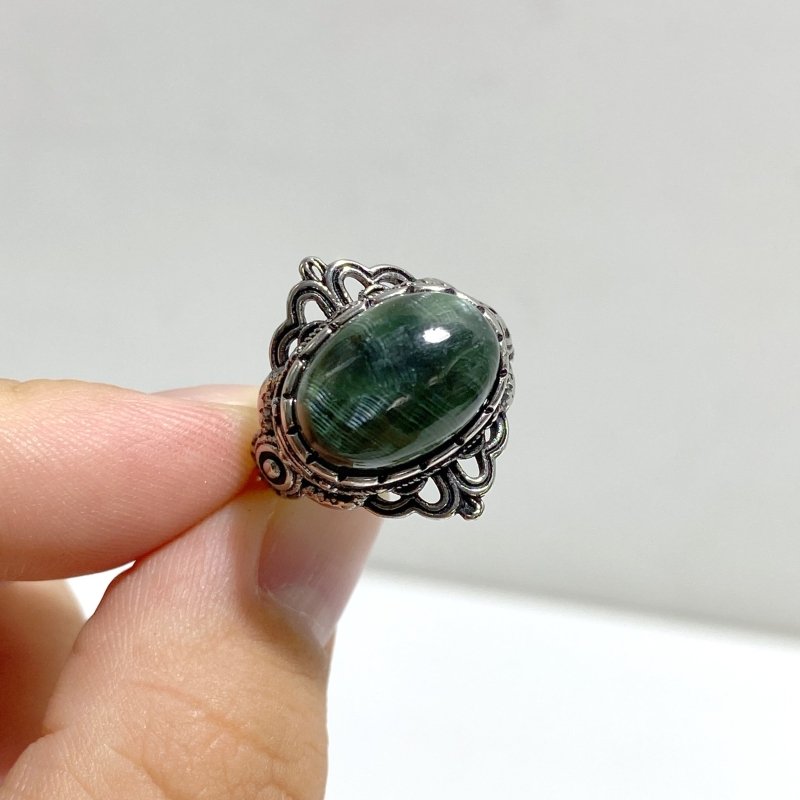 34 Pieces Seraphinite Rings Different Styles -Wholesale Crystals