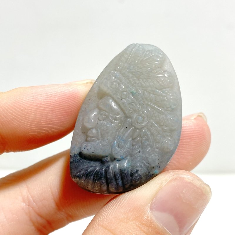 36 Pieces Trolleite Stone Indians Avatar Carving Clearance - Wholesale Crystals