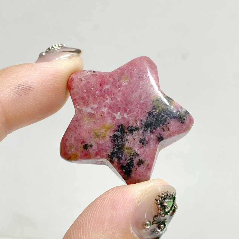 3CM Rhodonite Star Carving Wholesale -Wholesale Crystals