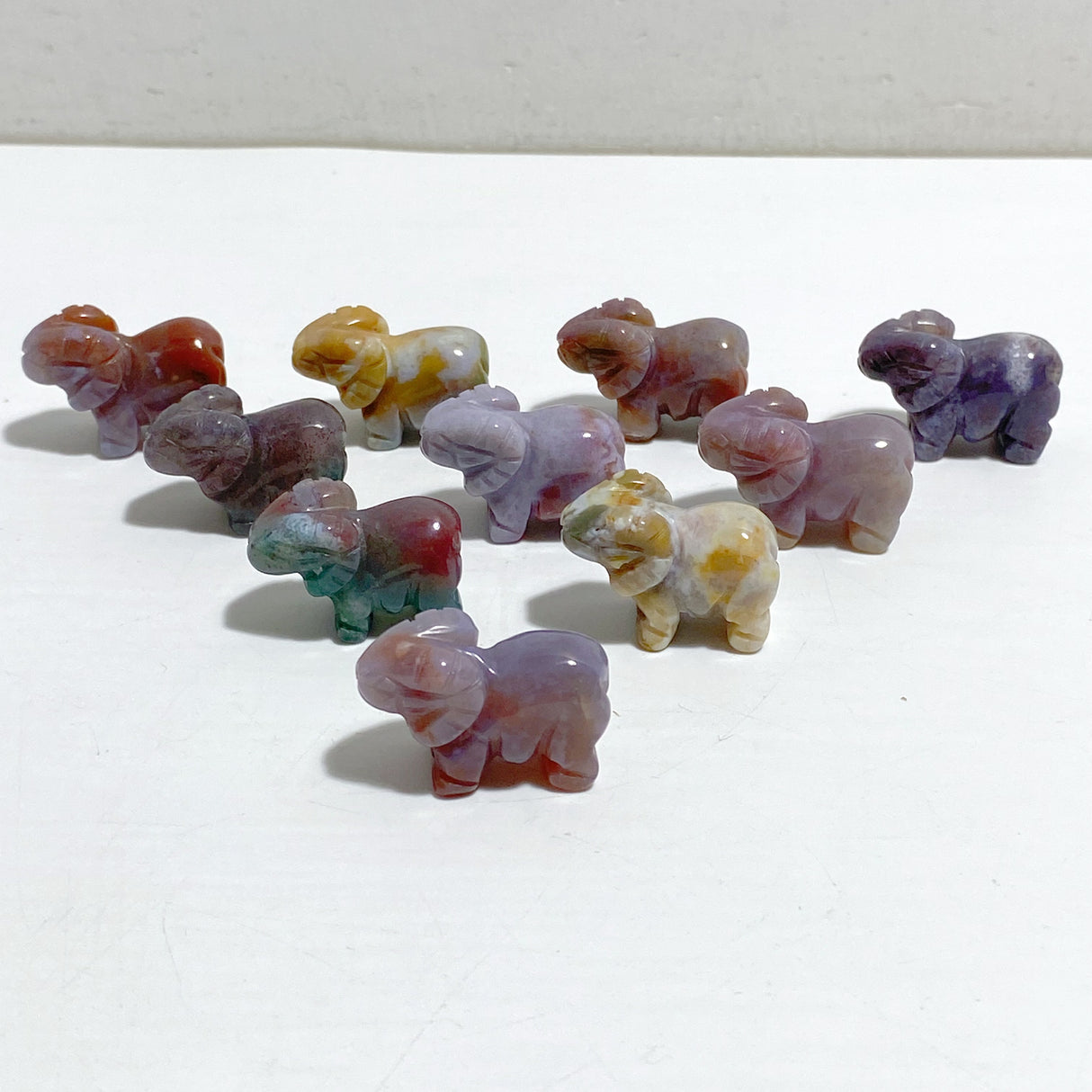 Mini Ocean Jasper Goat Carving Wholesale