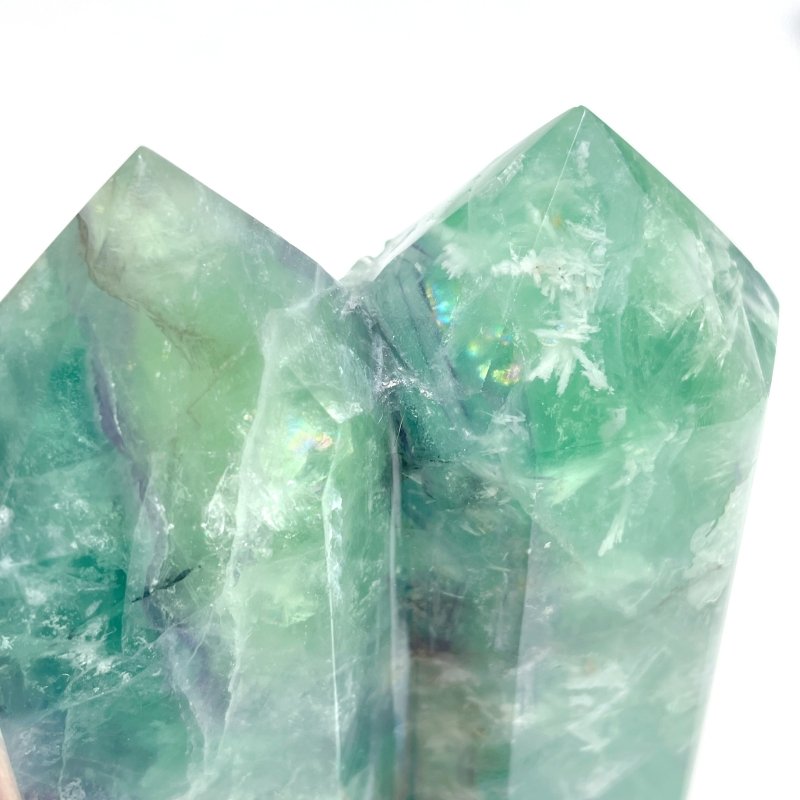 4 Pieces Double Point Feather Fluorite - Wholesale Crystals
