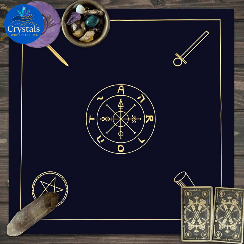 4 Zodiac Altar(1 - 1) Tarot Tablecloth - Wholesale Crystals