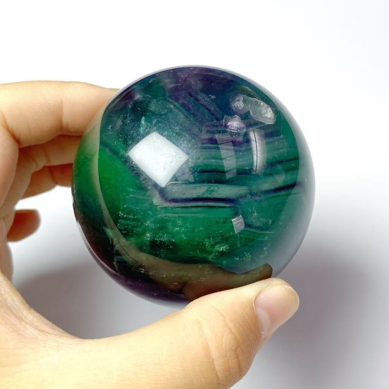 45.5KG Colorful Fluorite Rainbow Spheres 5-7cm (Sea Freight Only) -Wholesale Crystals