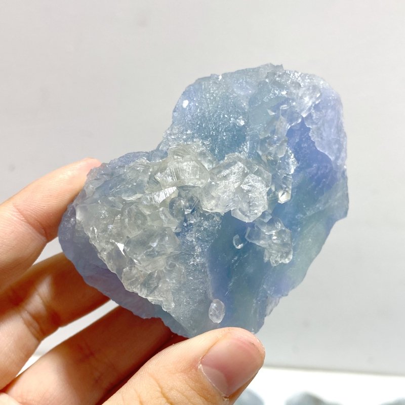 47 Pieces Blue Fluorite Mixed Calcite Raw Stone Specimen For Collection - Wholesale Crystals