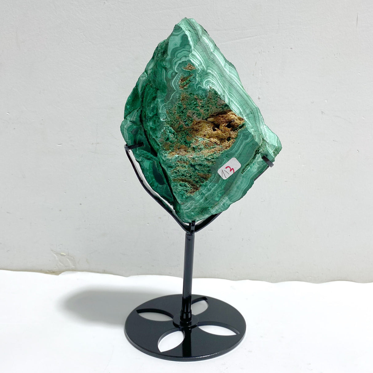 Unique Malachite Specimen With Stand