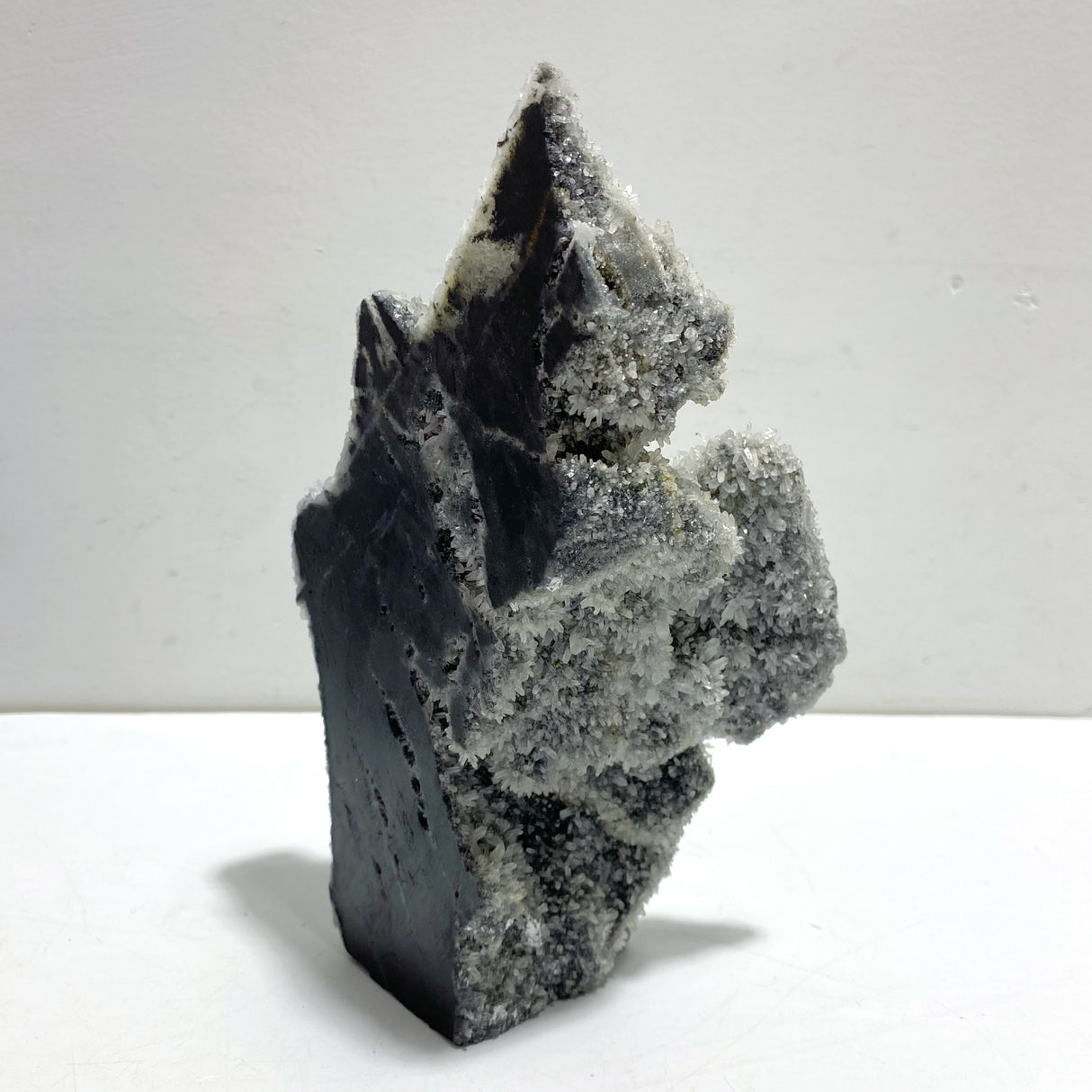 5 Pieces Black Clear Quartz Cluster Raw Side Tower