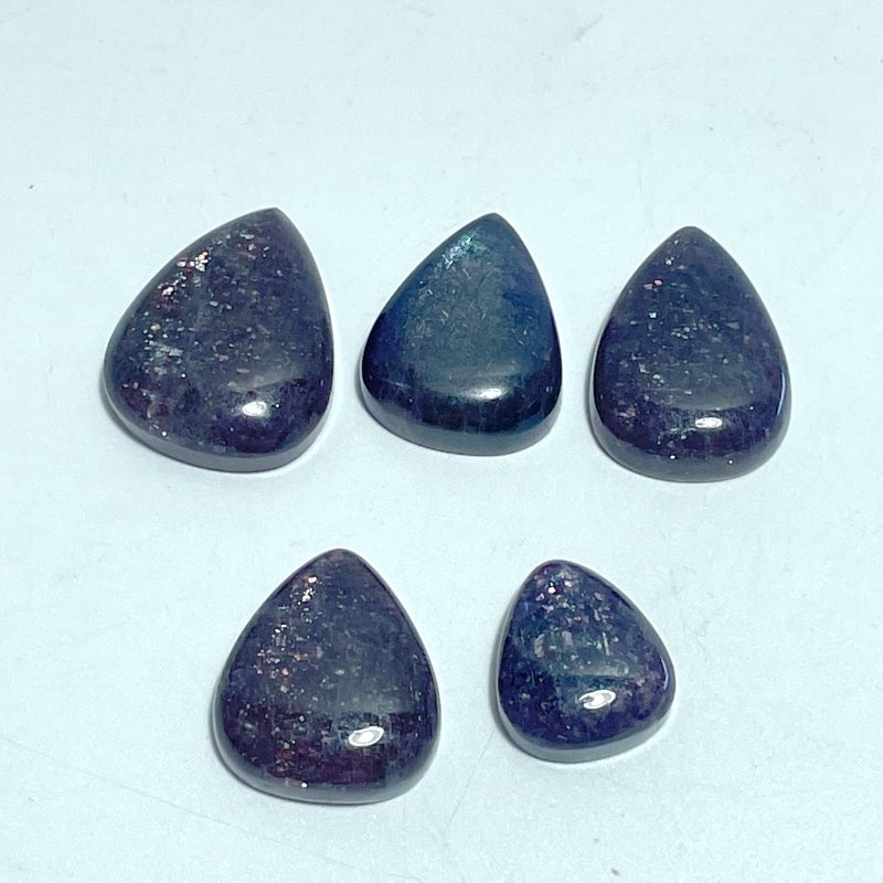 5 Pieces High Quality Cordierite Mixed Lepidocrocite WaterDrop Shape DIY Pendant - Wholesale Crystals