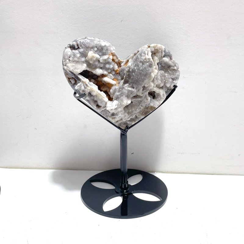 5 Pieces Sphalerite Heart With Stand - Wholesale Crystals
