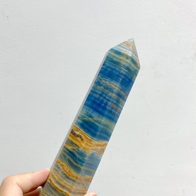 5 Pieces Tall High Quality Blue Onyx Point -Wholesale Crystals