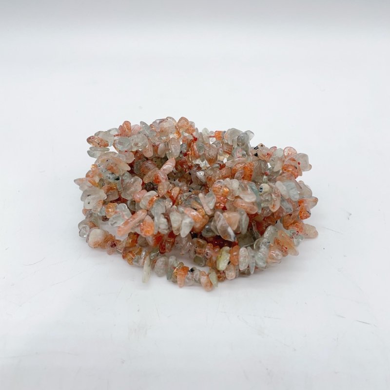 5 Types Chip Bracelet Crystal Wholesale Malachite Phosphosiderite Rutile Quartz -Wholesale Crystals