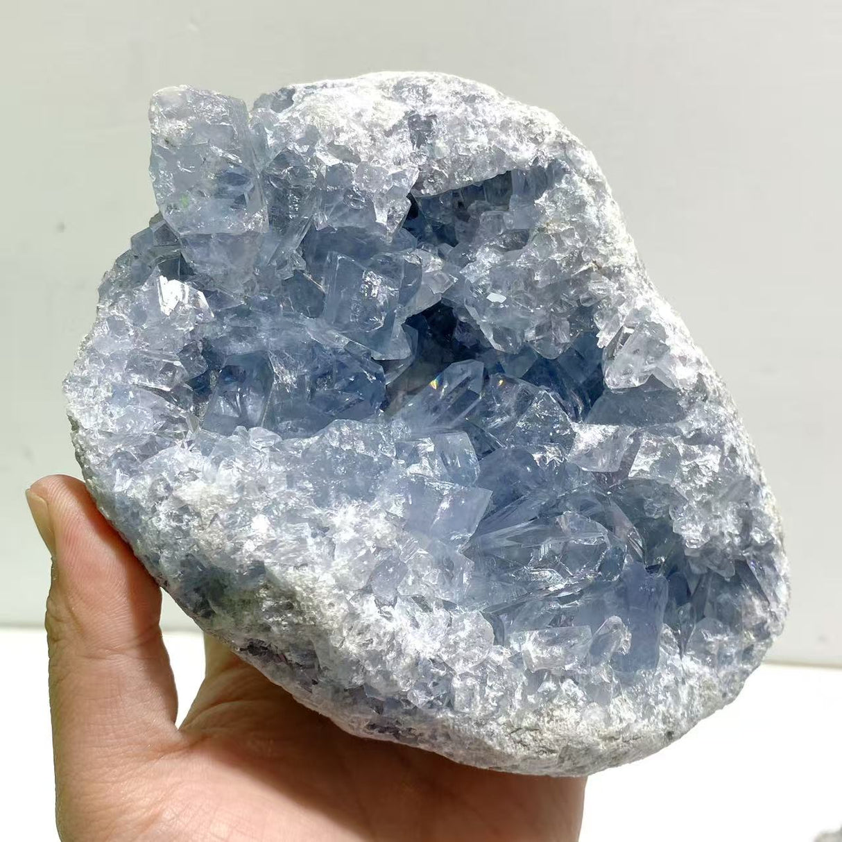 5 Pieces Large Blue Celestite Cluster Home Decor