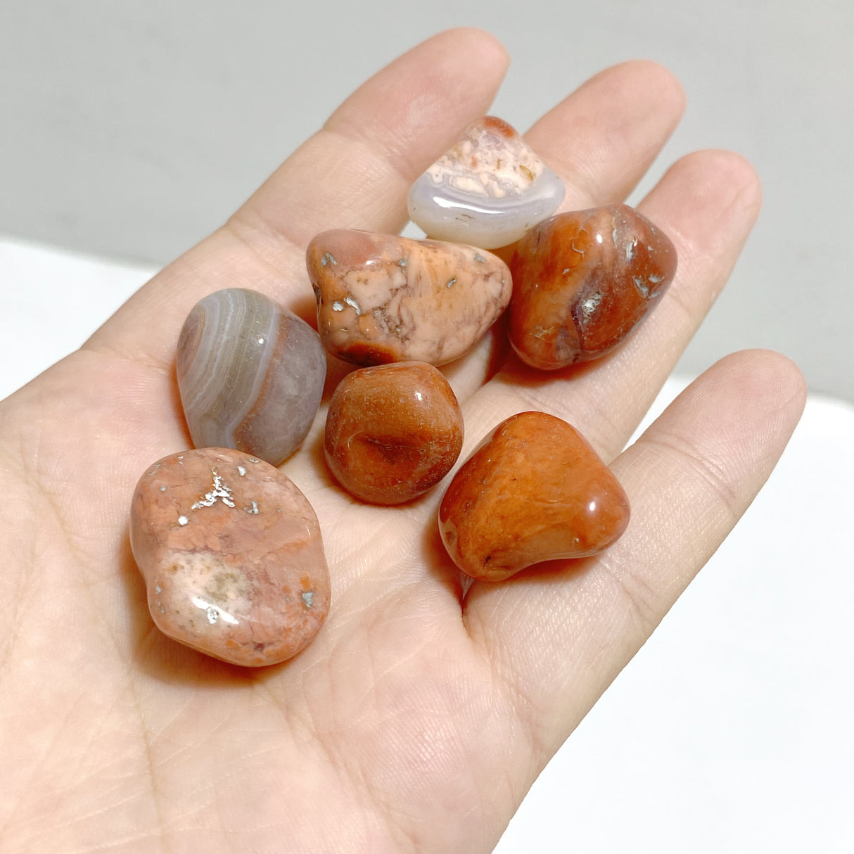 Pink Agate Tumbled Wholesale