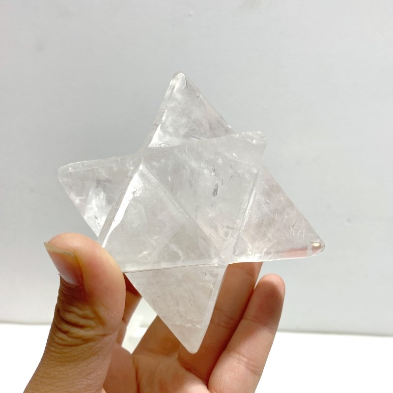 6 Pieces Large Clear Quartz Merkaba - Wholesale Crystals