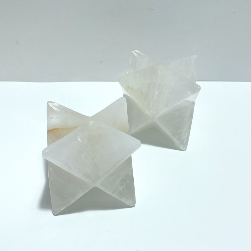 6 Pieces Large Clear Quartz Merkaba - Wholesale Crystals