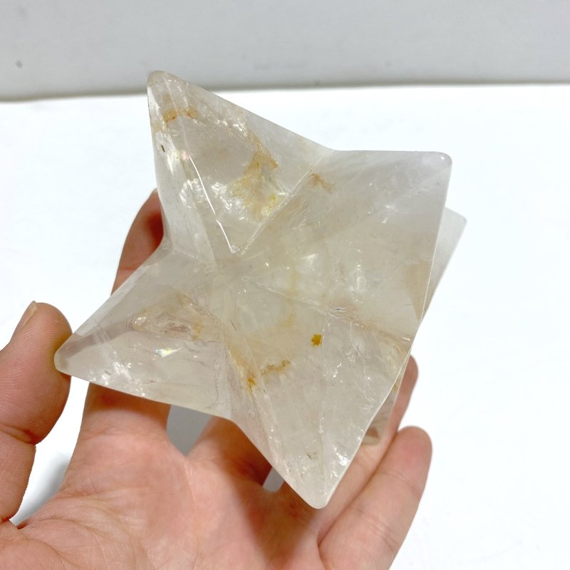 6 Pieces Large Fire Quartz Merkaba - Wholesale Crystals