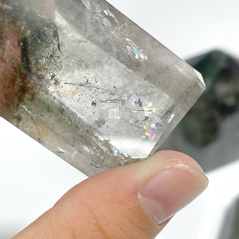 6 Pieces Polished Garden Quartz Free Form - Wholesale Crystals