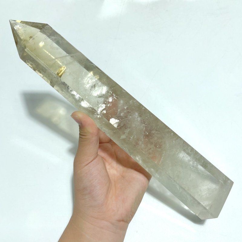 6 Pieces Tall Smoky Quartz Tower Point With Rainbow - Wholesale Crystals