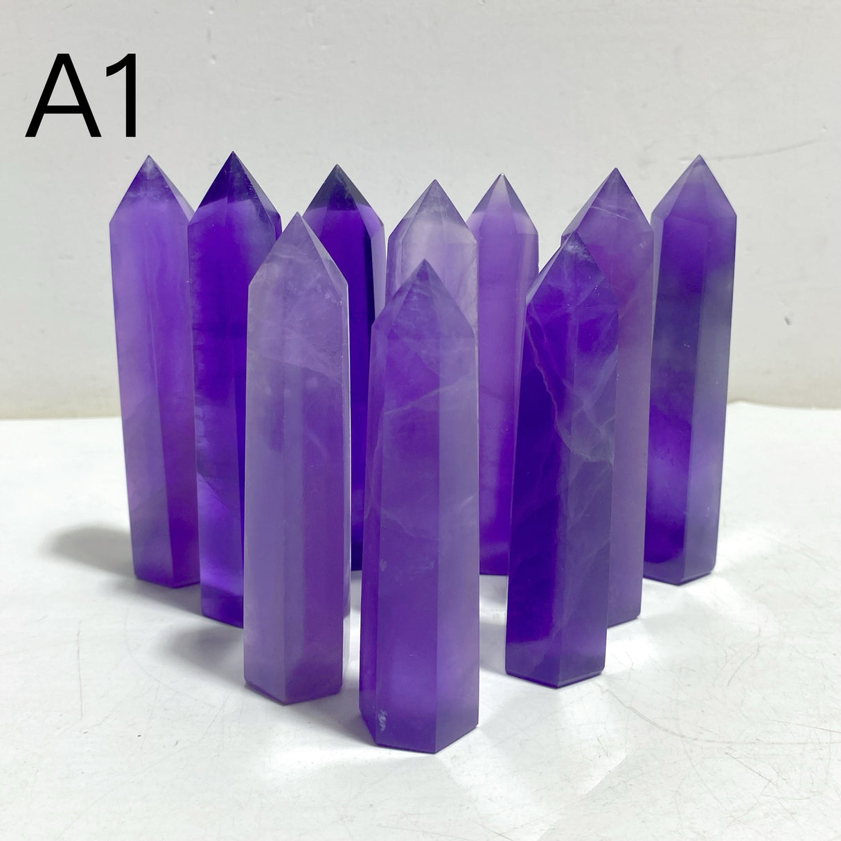 2 Types Purple Fluorite Tower Point Wholesale