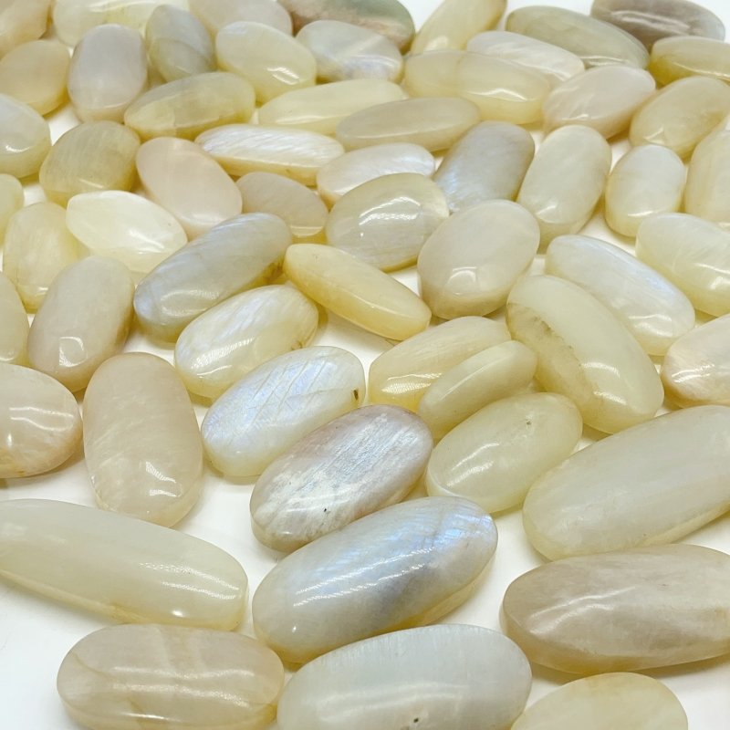 67 Pieces High Quality Small Blue Moonstone Palm -Wholesale Crystals