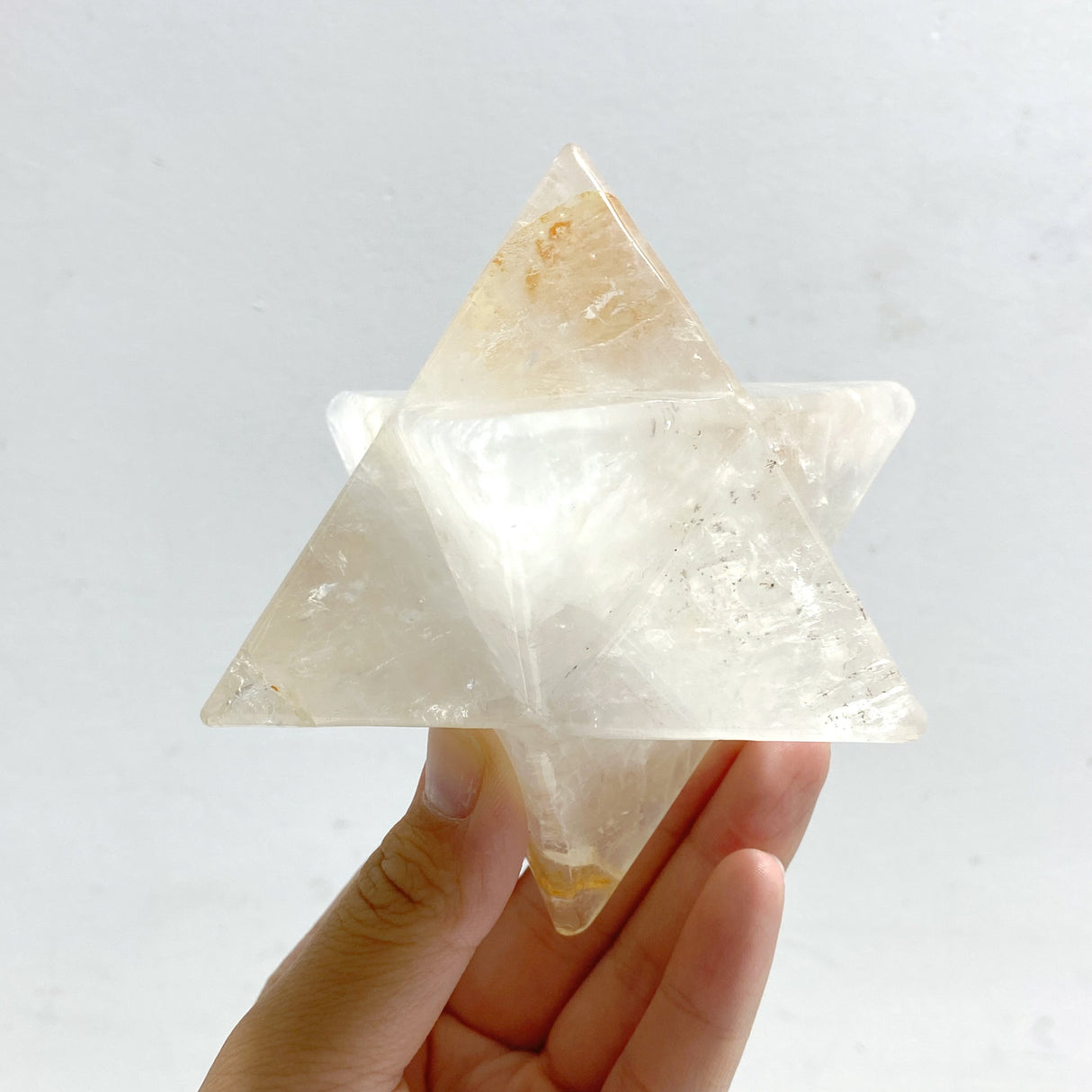6 Pieces Large Clear Quartz Merkaba