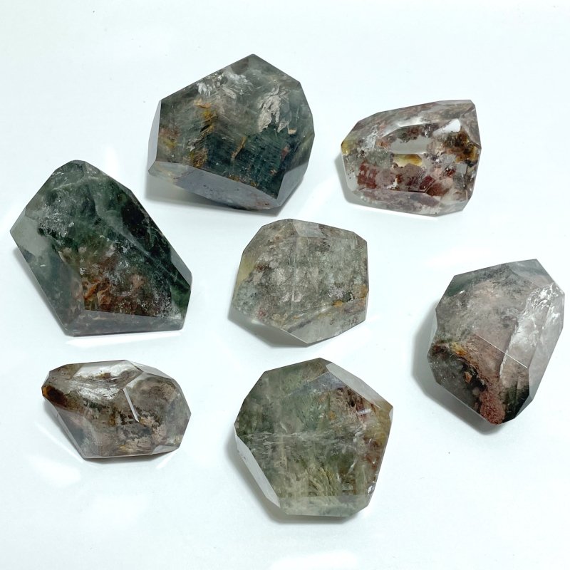 7 Pieces Clear Garden Quartz Free Form - Wholesale Crystals