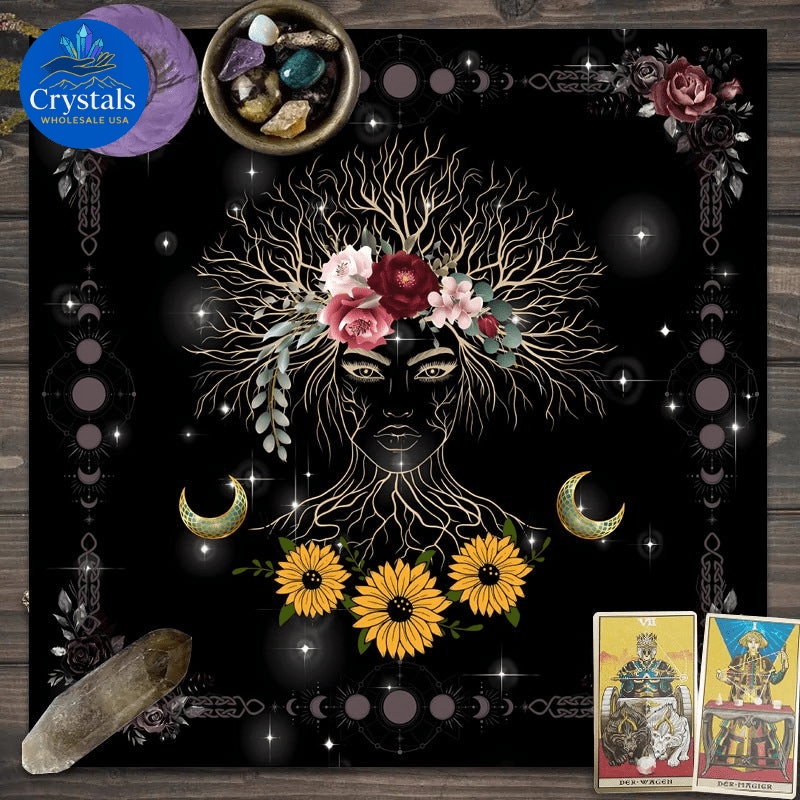 7 Tree of Life Tarot Tablecloth - Wholesale Crystals