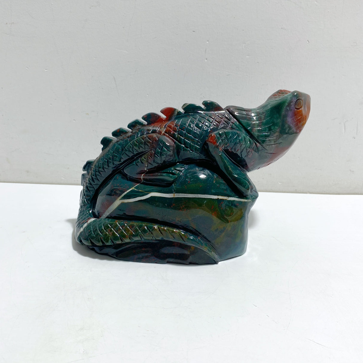 Large Ocean Jasper Lizard Carving #1