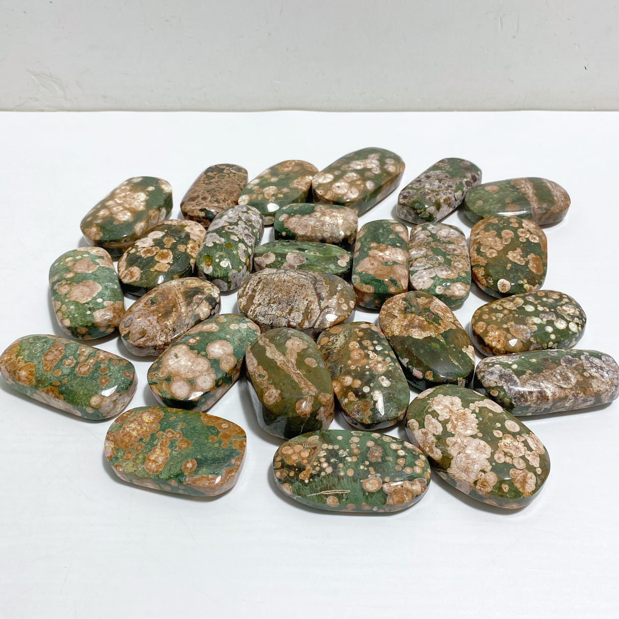 Rainforest Jasper Palm Stone Wholesale