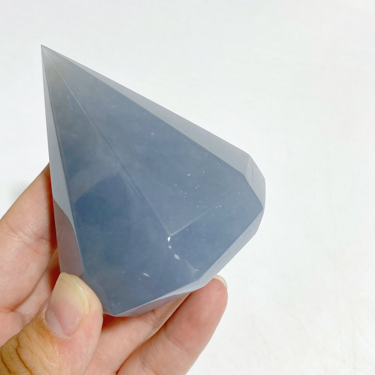 10 Pieces Blue Angelite Diamond Shape