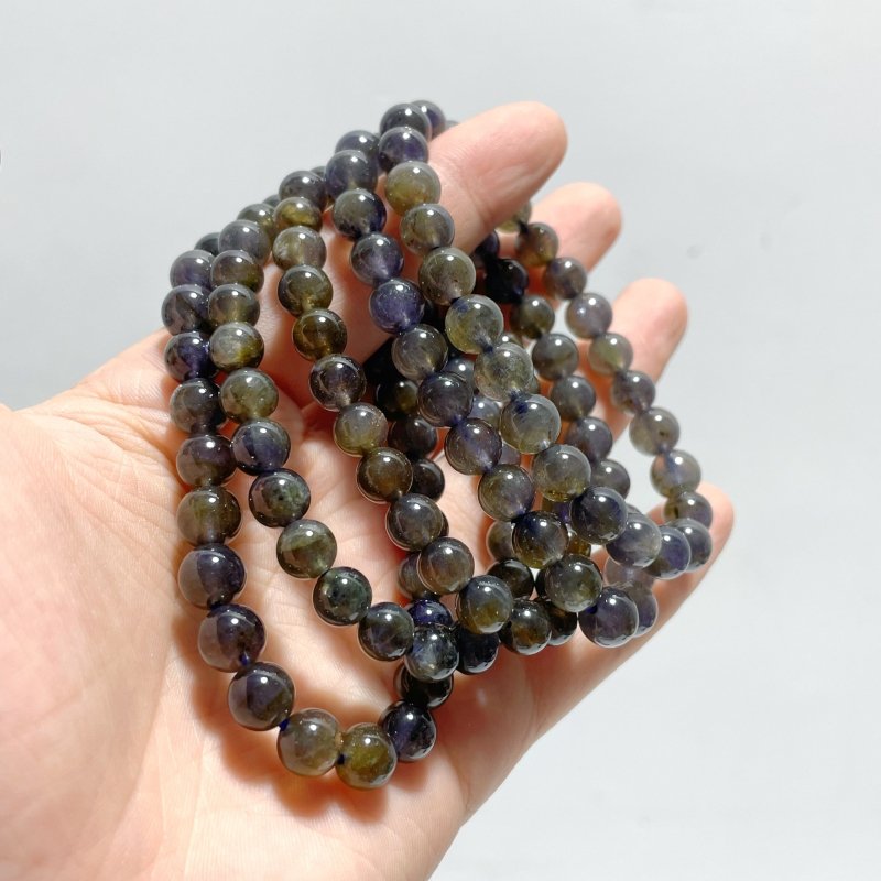 7mm/8mm Cordierite Bracelet Wholesale - Wholesale Crystals