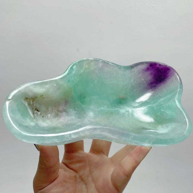 8 Pieces Beautiful Large Fluorite Bowl Home Decor Carving - Wholesale Crystals