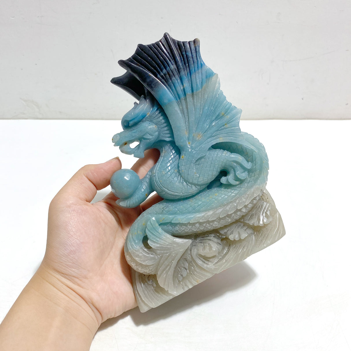 Unique Trolleite Flying Dragon Carving