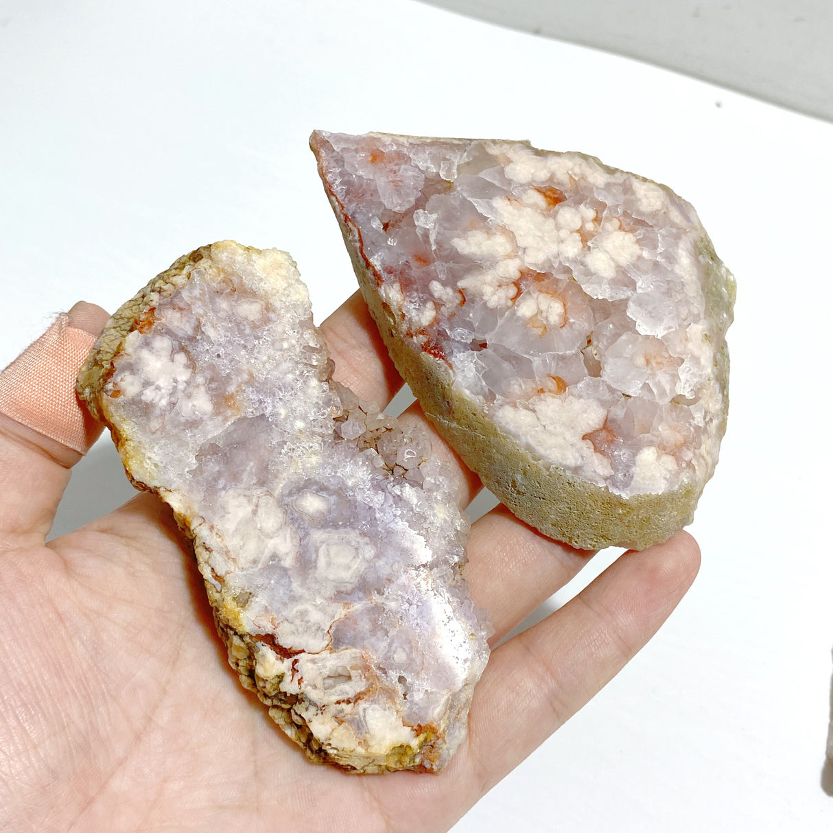 31 Pieces Sakura Flower Agate Slabs