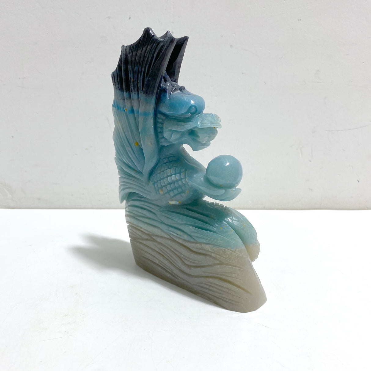 Unique Trolleite Flying Dragon Carving