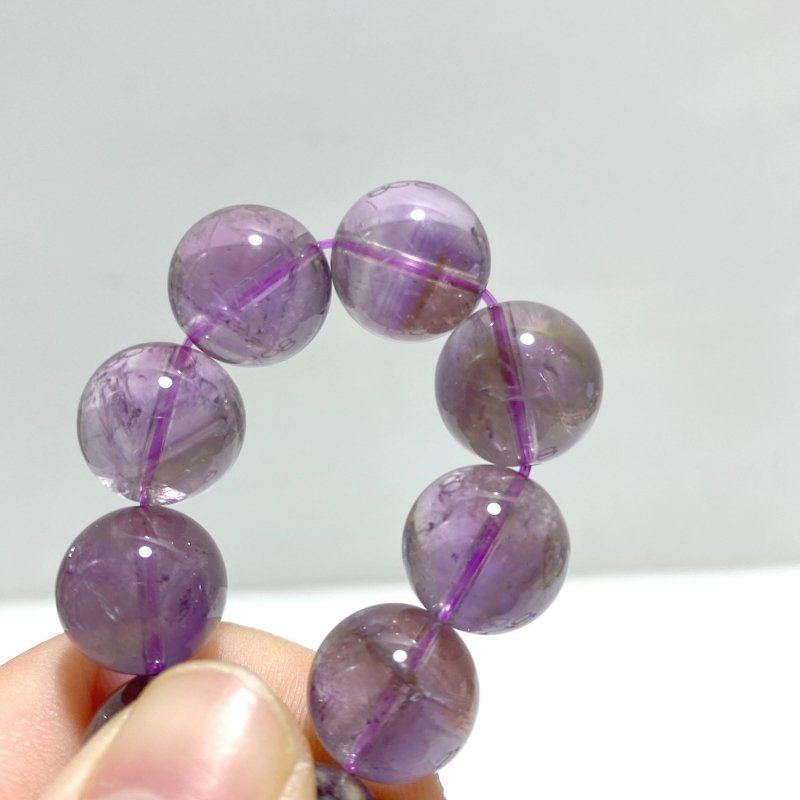 9 Pieces Light Color Amethyst Bracelets - Wholesale Crystals