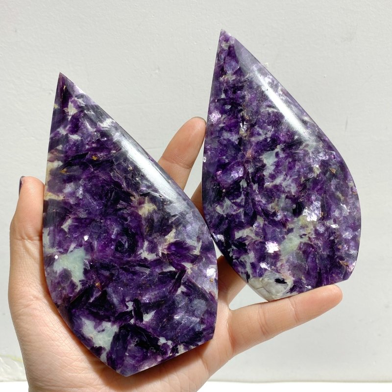 9 Pieces Spark Lepidolite Arrow Head Shape - Wholesale Crystals
