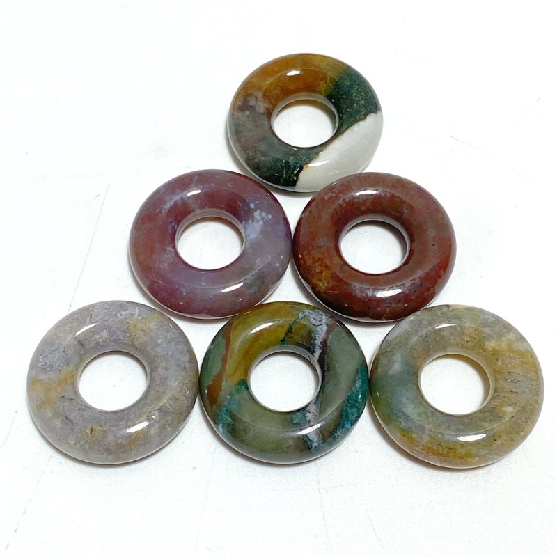 9 Types Crystal Donuts Rose Quartz Green Aventurine Ocean Jasper Wholesale - Wholesale Crystals