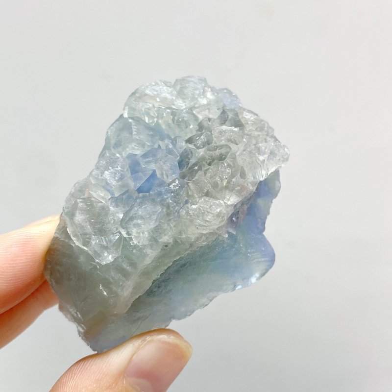91 Pieces Blue Fluorite Mixed Calcite Raw Stone Specimen - Wholesale Crystals