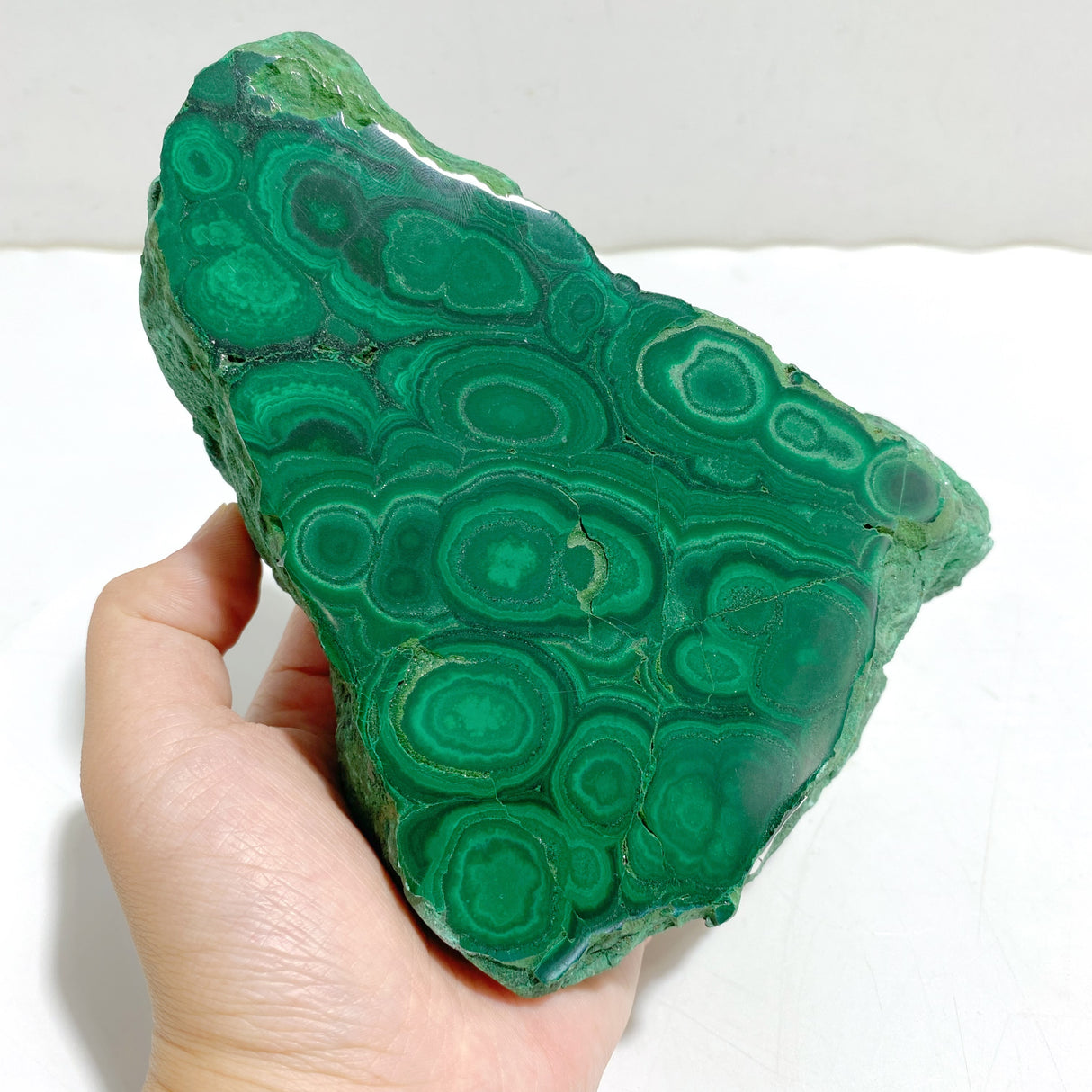 Unique Malachite Specimen With Stand