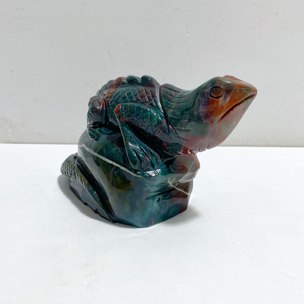 Large Ocean Jasper Lizard Carving #1