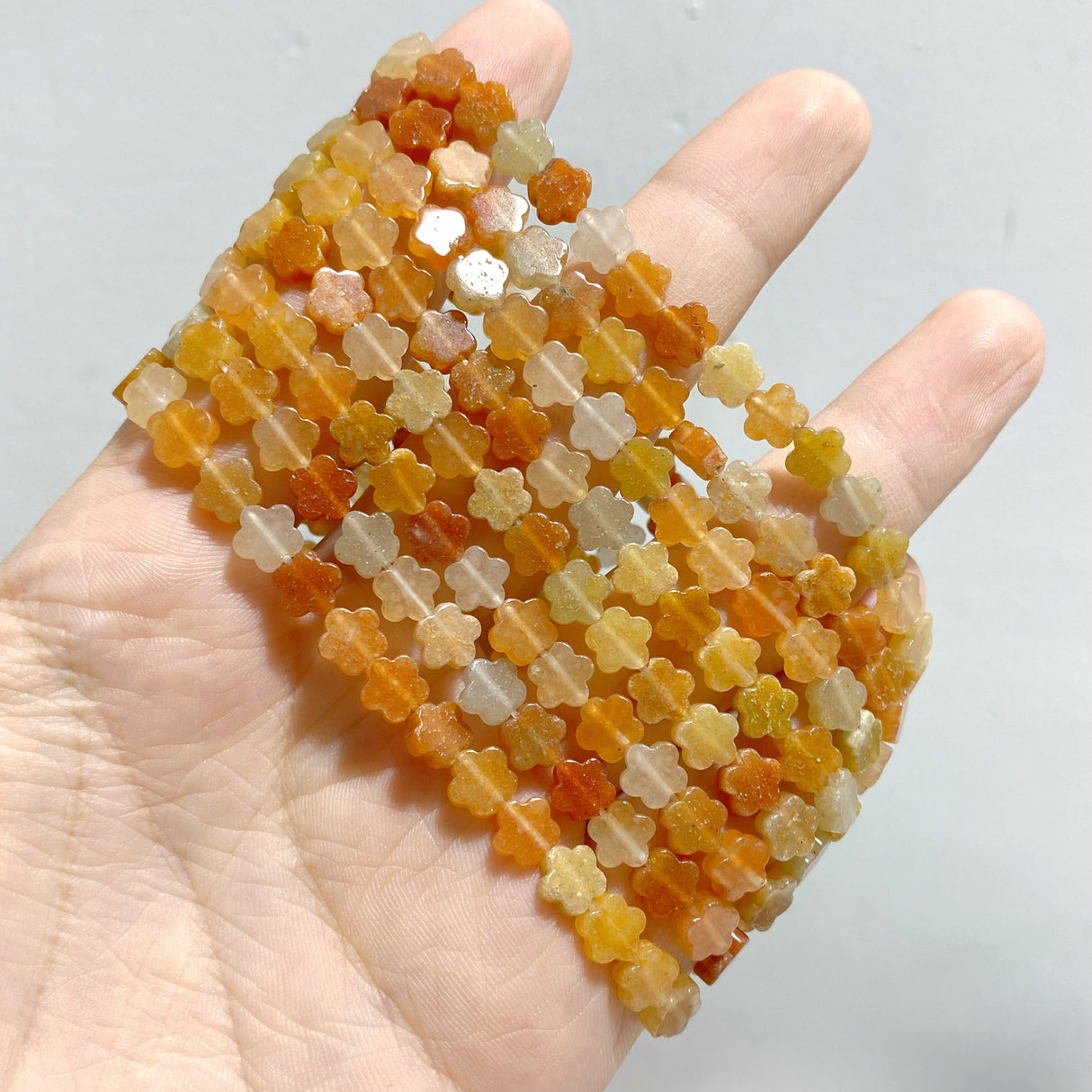 22 Types Flower Shape Bracelets Wholesale Green Aventurine Amazonite Moss Agate