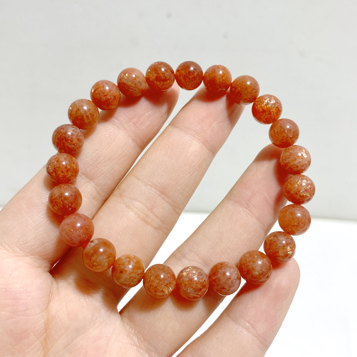 9 Pieces High Quality Sunstone Bracelets For Collection