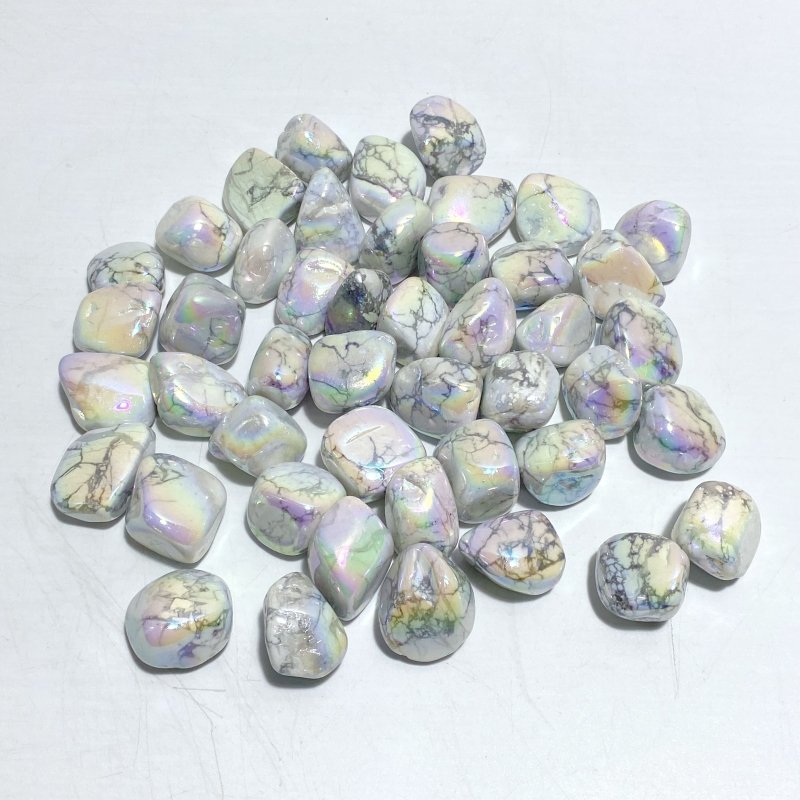 Aura Howlite Tumbled Wholesale - Wholesale Crystals