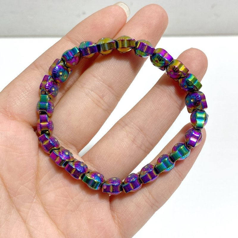 Aura Pyrite Cat Head Shape Bracelets Wholesale -Wholesale Crystals