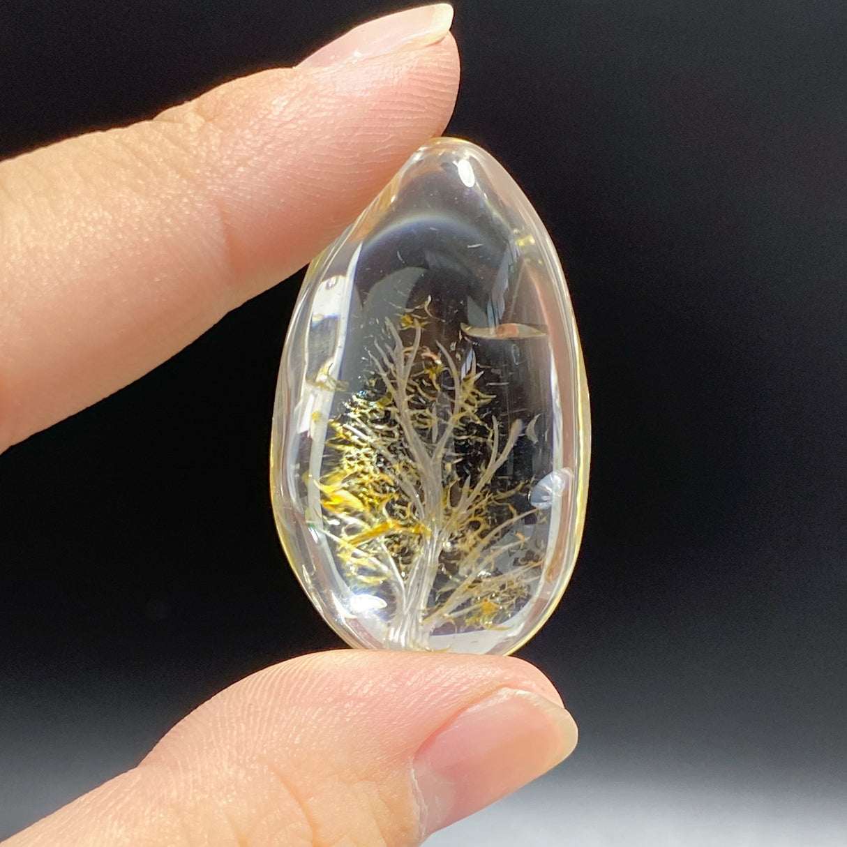 2 Pieces Scenery Garden Quartz Inner Scene Carving