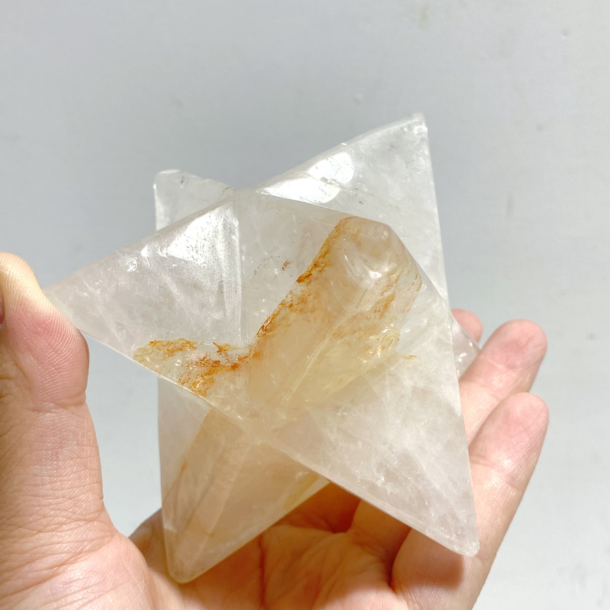 6 Pieces Large Clear Quartz Merkaba