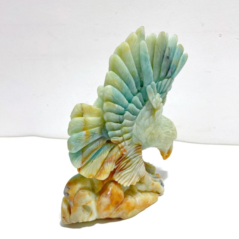 Beautiful Caribbean Calcite Eagle Carving - Wholesale Crystals