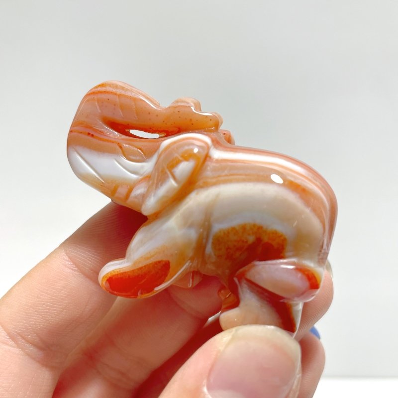 Beautiful Carnelian Elephant Carving Wholesale - Wholesale Crystals