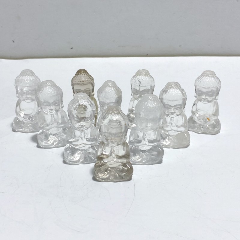 Beautiful Clear Quartz Buddha Carving Wholesale - Wholesale Crystals