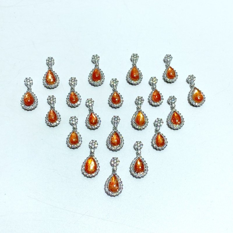 Beautiful Sunstone Teardrop Pendants Wholesale - Wholesale Crystals